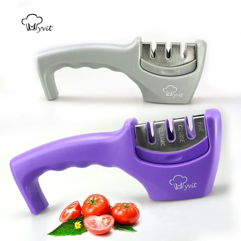 

Knife Sharpener 3 Stages Professional Kitchen Sharpening Stone Grinder knives Whetstone Tungsten Diamond Ceramic Sharpener Tool