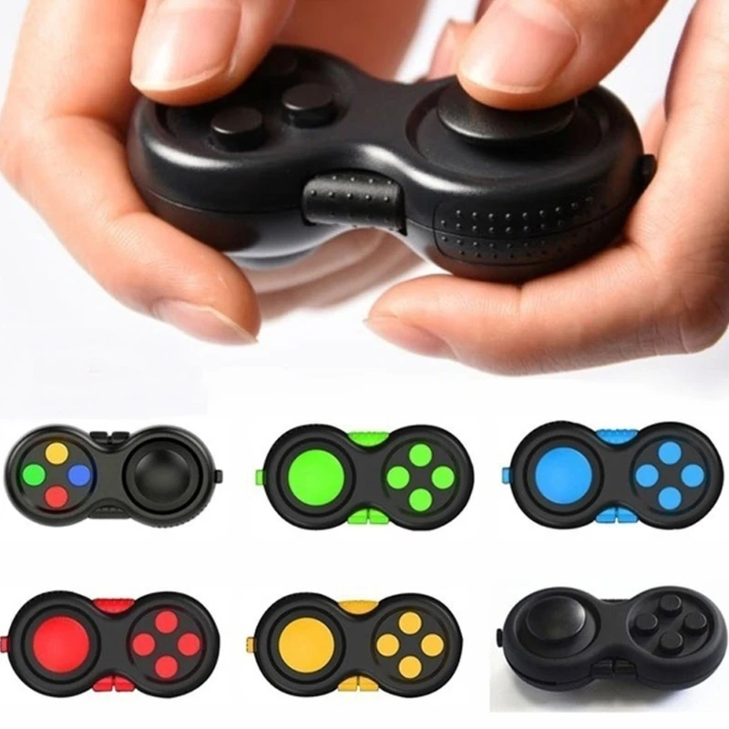 

Controller Pad Game Focus Toy with Keyring Set Smooth ABS Plastic Stress Relief Toys for Add