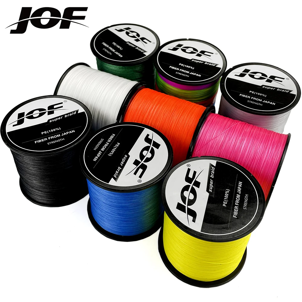 

JOF 300 м плетеная рыболовная леска из ПЭ 8 нитка гладкая по составу многонитевая, линия для рыбалки на карпа, провод 18 22 31 39 43 52 61 78 96LB соленой вод...