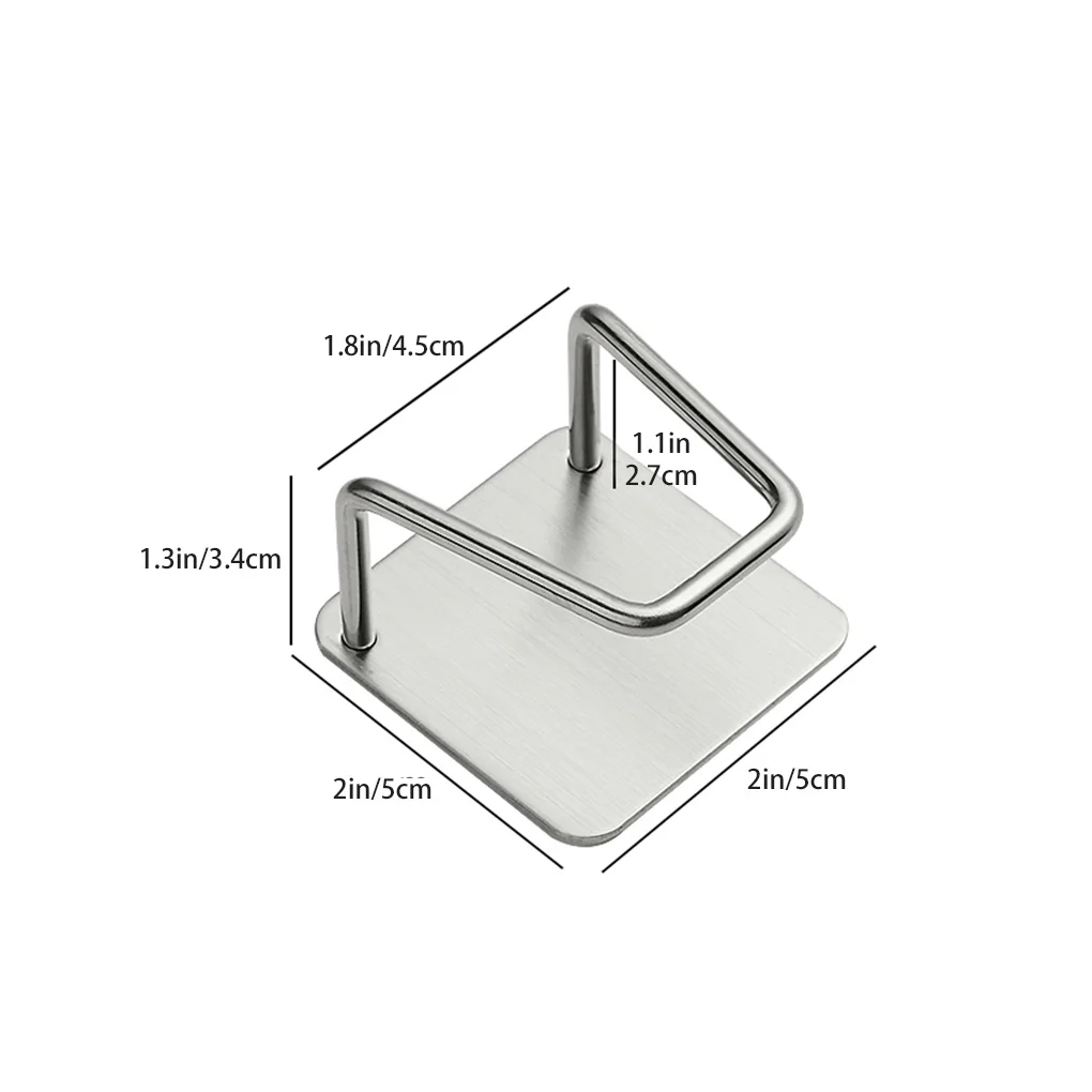 

Kitchen 304 Stainless Steel Sponges Holder Self Adhesive Sink Sponges Drain Drying Rack Kitchen Sink Accessories Organizer