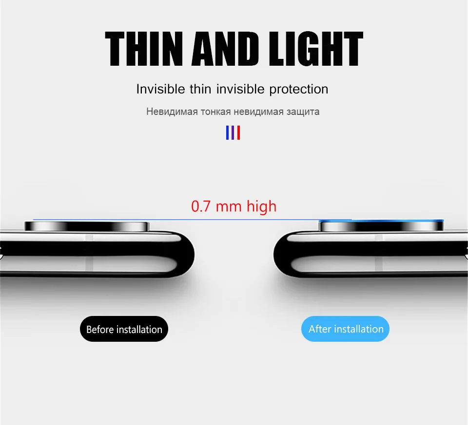 15D полное покрытие объектива камеры закаленное стекло для iPhone XS 11 Pro MAX Защита экрана для iPhone XR X 7 8 Plus защитная пленка