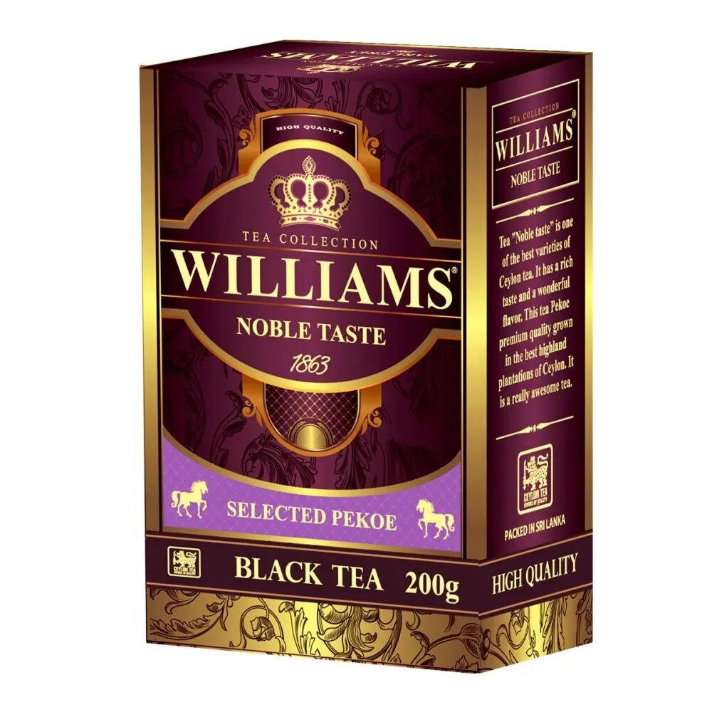 Чай Williams &quotNoble Taste&quot черный 200 гр | Продукты