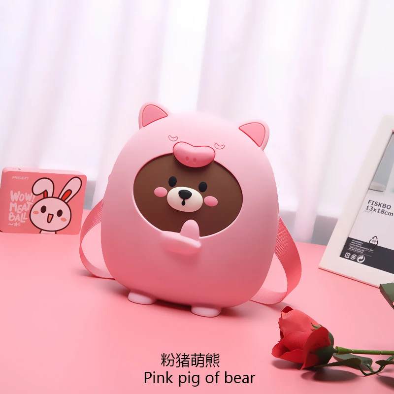 Школьный ранец с мультипликационным рисунком Детские Силиконовые рюкзаки