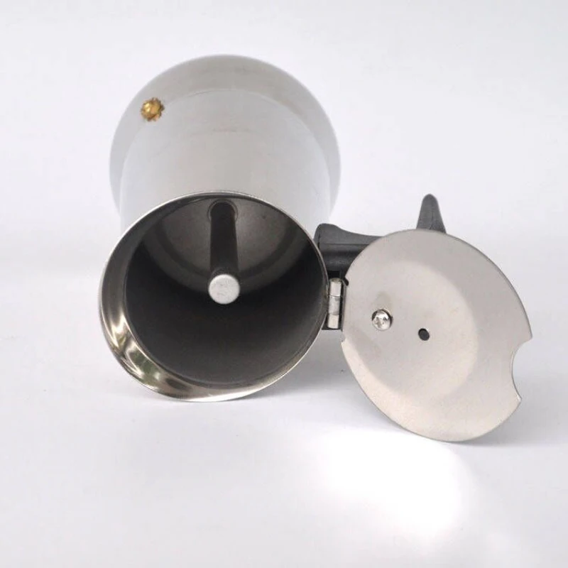 

2/4/6/9 Cup Moka Coffee Maker Pot Stainless Steel Espresso Maker Latte Italian Stovetop Filter Mocha Moka Coffee Pot for Barista