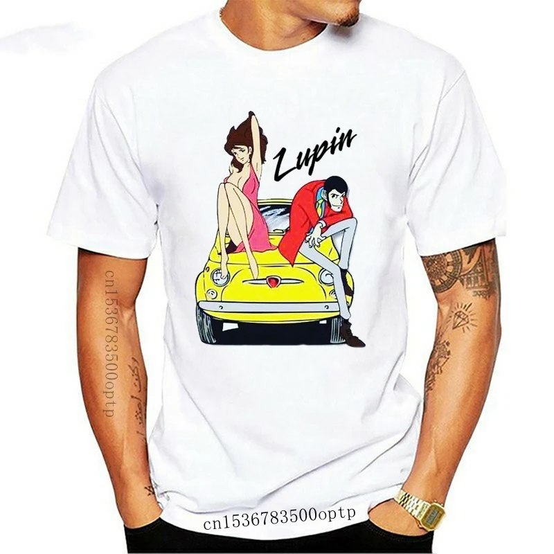 

Новая футболка LUPIN III MARGOT 80FIAT 500, высококачественные мужские футболки с круглым вырезом, топ, футболка
