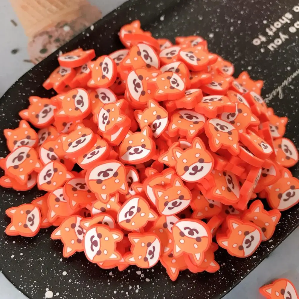 Полимерная глина Мультфильм ломтиками Slime Добавки горячий мягкий керамики