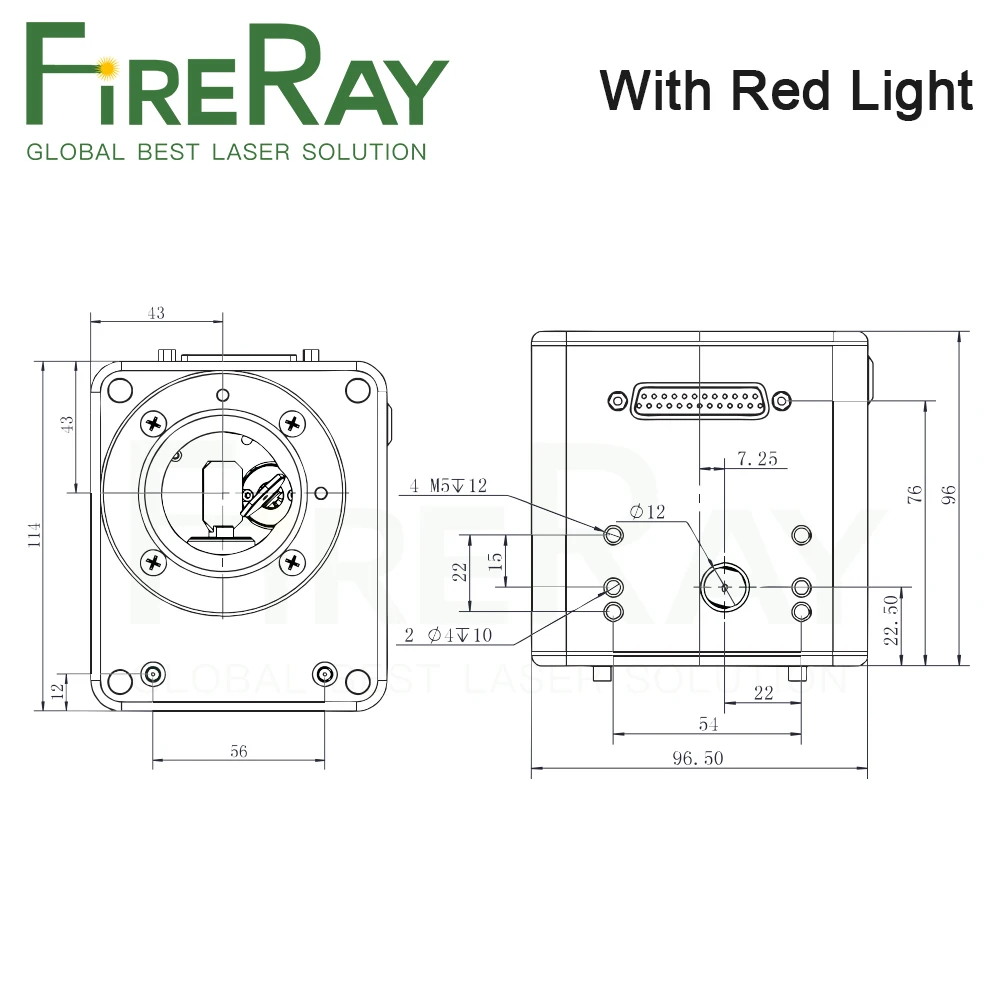 Цифровое оцинкованное устройство FireRay 1064 нм входная диафрагма 10 мм используется