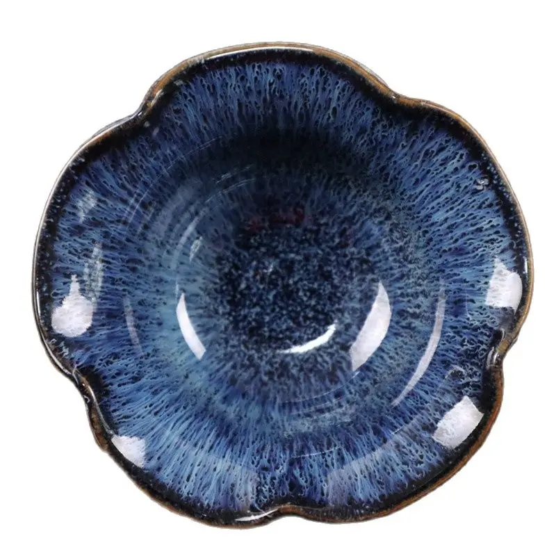 

Chinese Old Porcelain Blue Glazed Lace Bowl