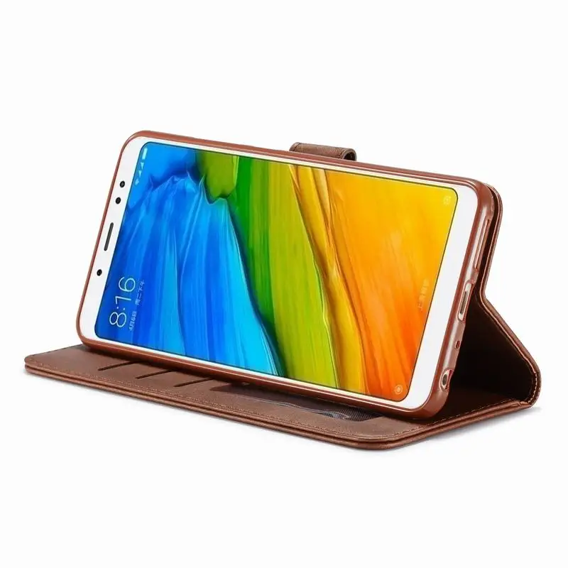 Кожаный чехол-книжка для Xiaomi Redmi Note 5 Pro 4X 10 9 s 9A 8 T 8A 7 7A 6 6A 5Plus | Мобильные телефоны и