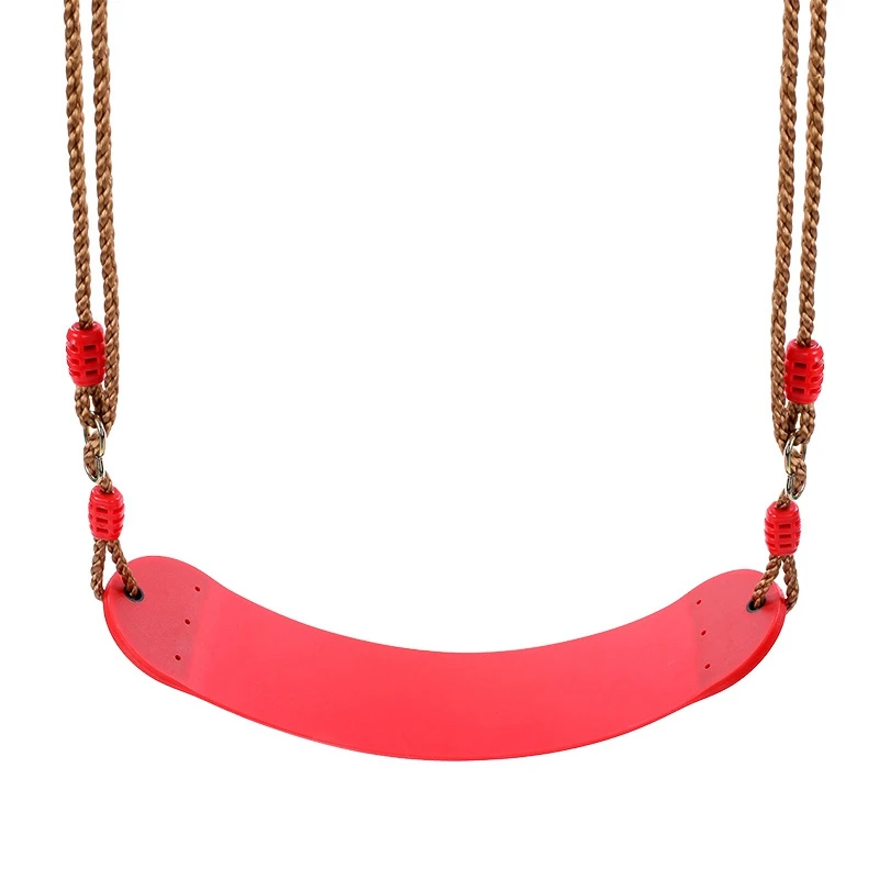 

Adjustable Indoor Outdoor Swing Seat Rope Garden Playground Tree Hanging Seat Play Park Toy Red