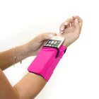 Двухсторонний Чехол-Кошелек на запястье с поддержкой запястья, карманный браслет для бадминтона, тенниса, повязка на руку для тренажерного зала, велоспорта, бега, телефона