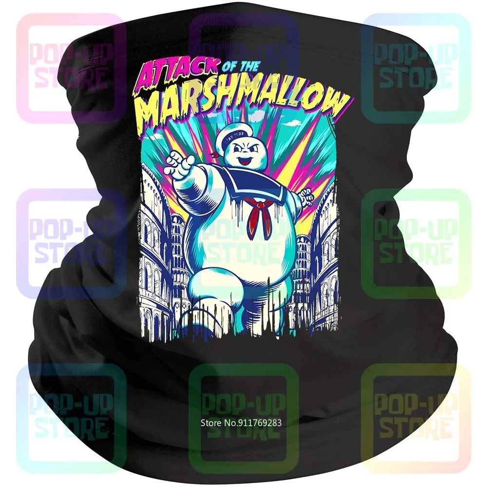 Черная бандана с принтом атака зефира для мужчин Stay Puft | Аксессуары одежды