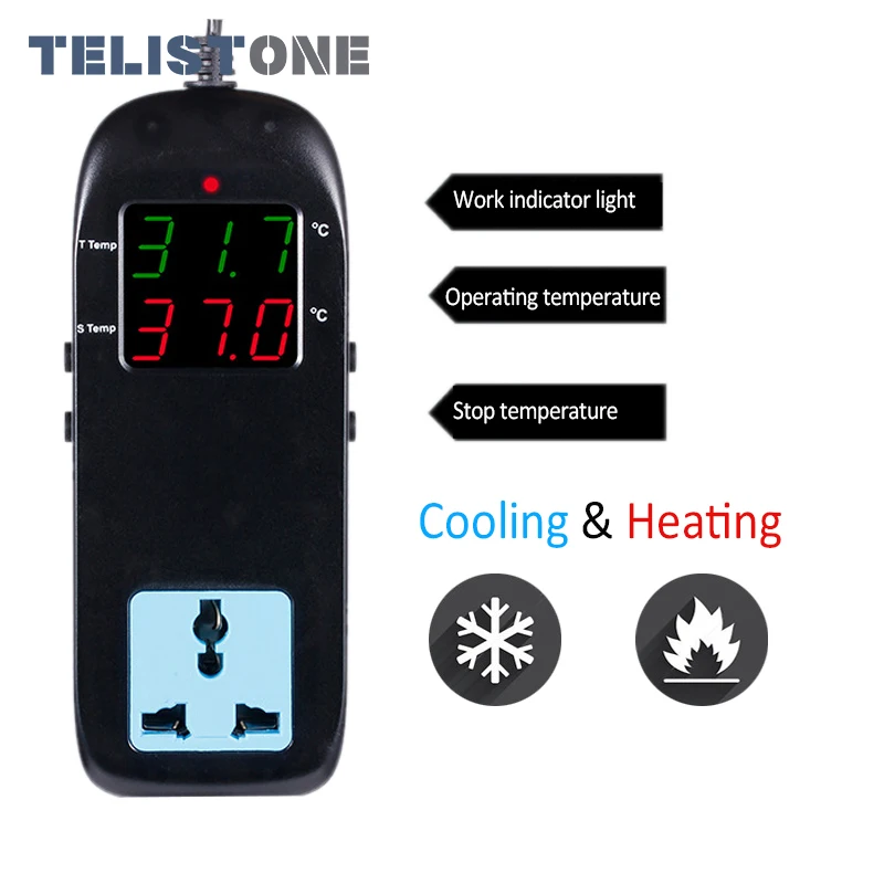 mh 2000 ac90v 250v quality electronic thermostat led digital breeding temperature controller thermocouple thermostat free global shipping