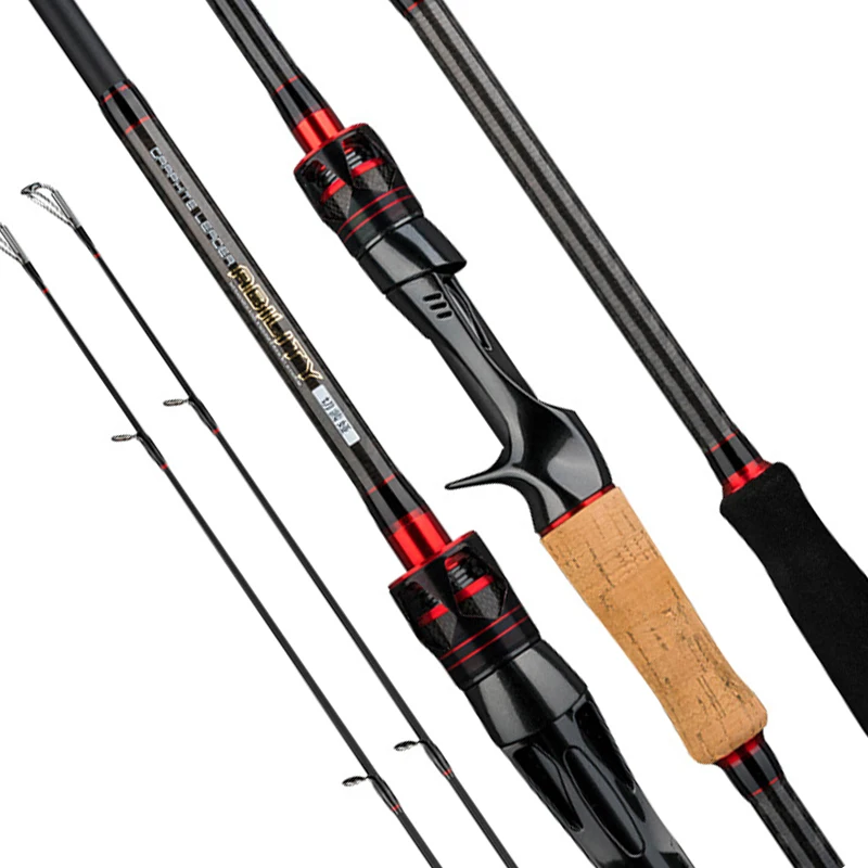

New 1.8M 2.1M ultralight spinning and casting carp fishing rod carbon fiber material feeder sea angling equipment lure fish pole