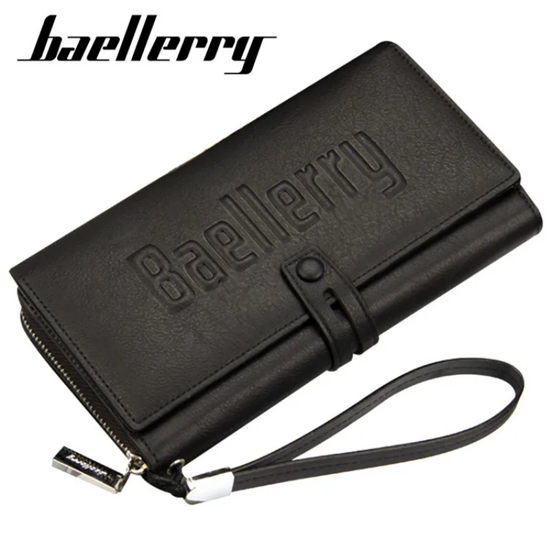 

Многофункциональные мужские кошельки Baellerry, Мужской Длинный кошелек, мужской клатч, Мужской винтажный кошелек с монетницей