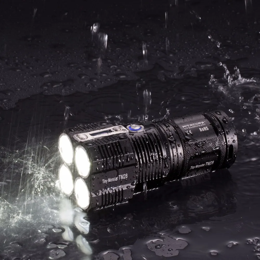 Распродажа! Светодиодный светильник NITECORE 6000LMS 4xcree XHP35 перезаряжаемый дальний