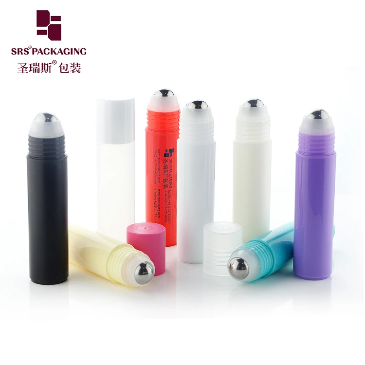 

Empty Personal Care Packing 30ml roll bottle with top roller custom plastic roll-on bottles
