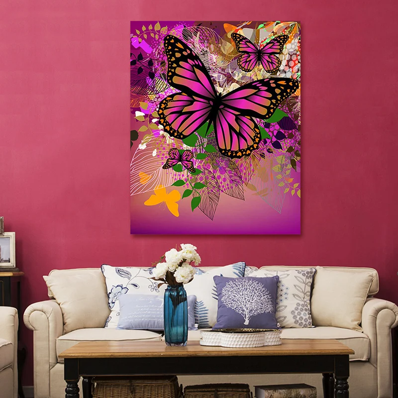 Картины по номерам Цветок эльф бабочка Современная Реалистичная ручная работа