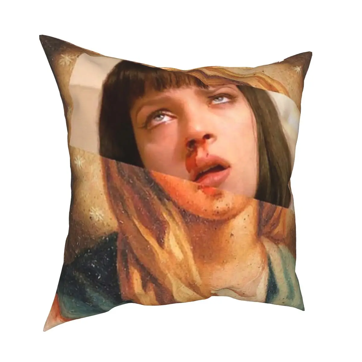 

Virgin Mia Damn Pulp Fiction Pillowcase Soft Fabric Cushion Cover Decor Mia Wallace Pillow Case Cover Home Dropshipping 40X40cm