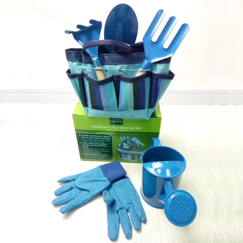 

Little Gardener Tool Set With Bag Kids Children Gardening Boys Girls Gift Toys New
