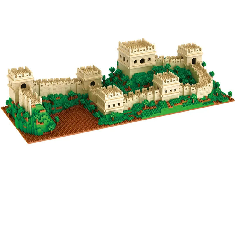 CB4114 шт. Старые китайские строительные блоки Великая стена алмазные крошечные