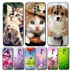Чехол для Xiaomi Redmi 9, чехол с котом, цветком, животным, силиконовый чехол для Redmi 9 Redmi9, чехол-бампер, ударопрочный чехол для телефона 6,5 дюйма