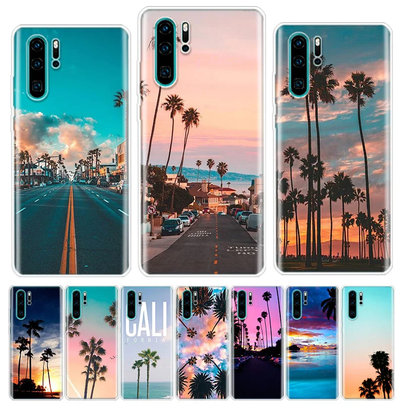 Чехол для телефона california trees Beach Surf Travel Tropical Huawei Honor Y5 Y6 Y7 Y9 9 10 20 Lite Pro 7A 7X 8S 8X 8A 9X