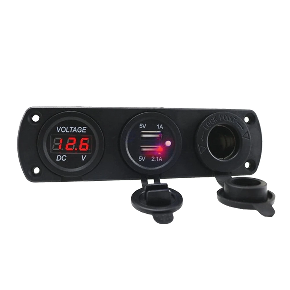 3 в 1 разъем питания 12 В постоянного тока USB разветвитель двигателя автомобиля