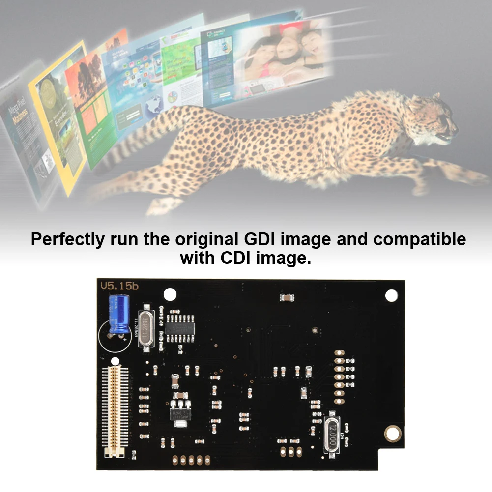 Game Accessories Sega DC Console PCB GDEMU Simulation CD‑ROM V5.15b Upgraded For Console(Black) | Электроника