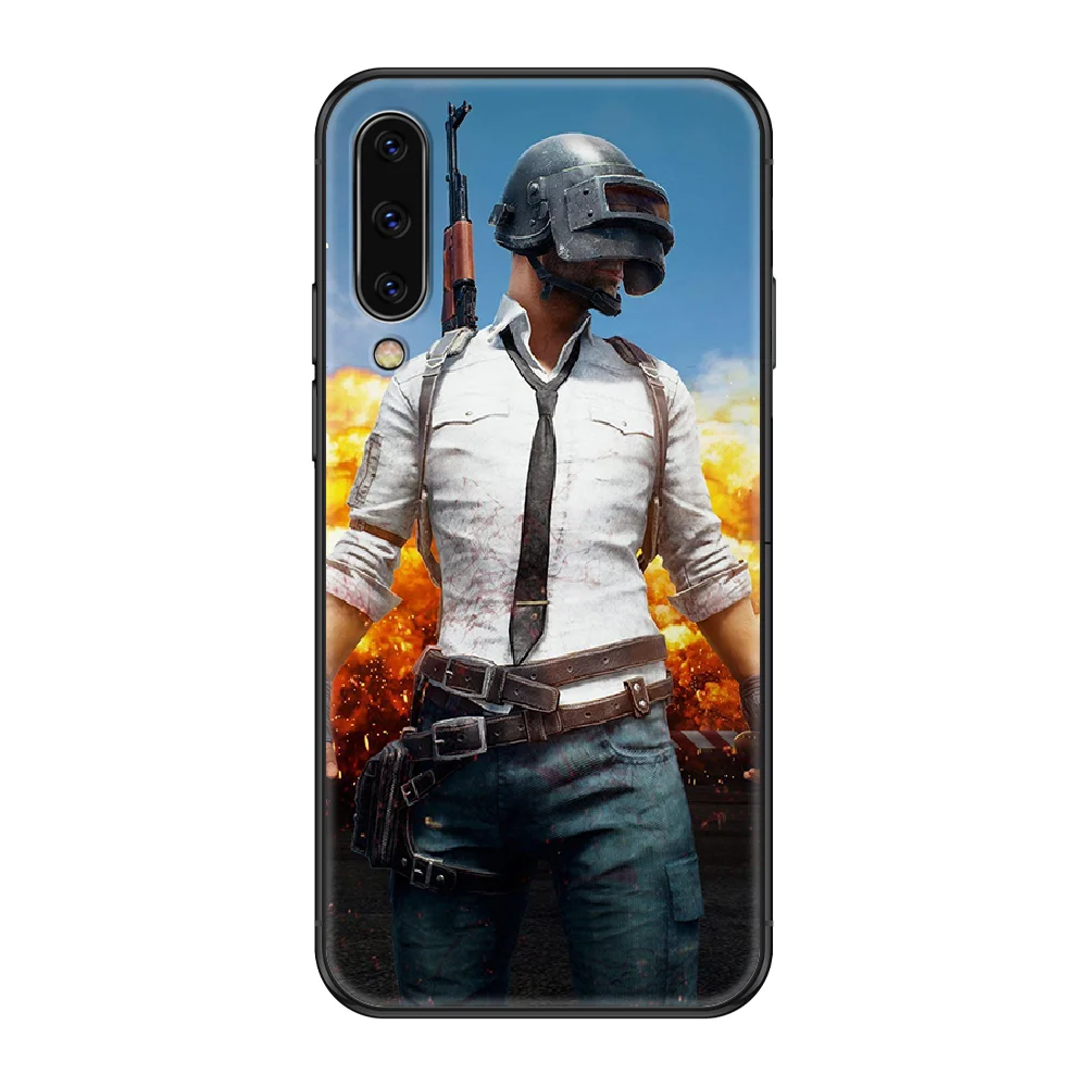 Чехол для телефона Game PUBG Samsung Galaxy A 3 5 8 9 10 20 30 40 50 70 E S Plus 2016 2017 2018 2019 черный роскошный
