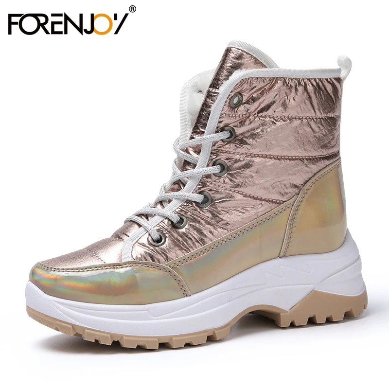 FORENJOY/Женская обувь новые зимние ботинки Детские Ботинки martin теплые из плотного