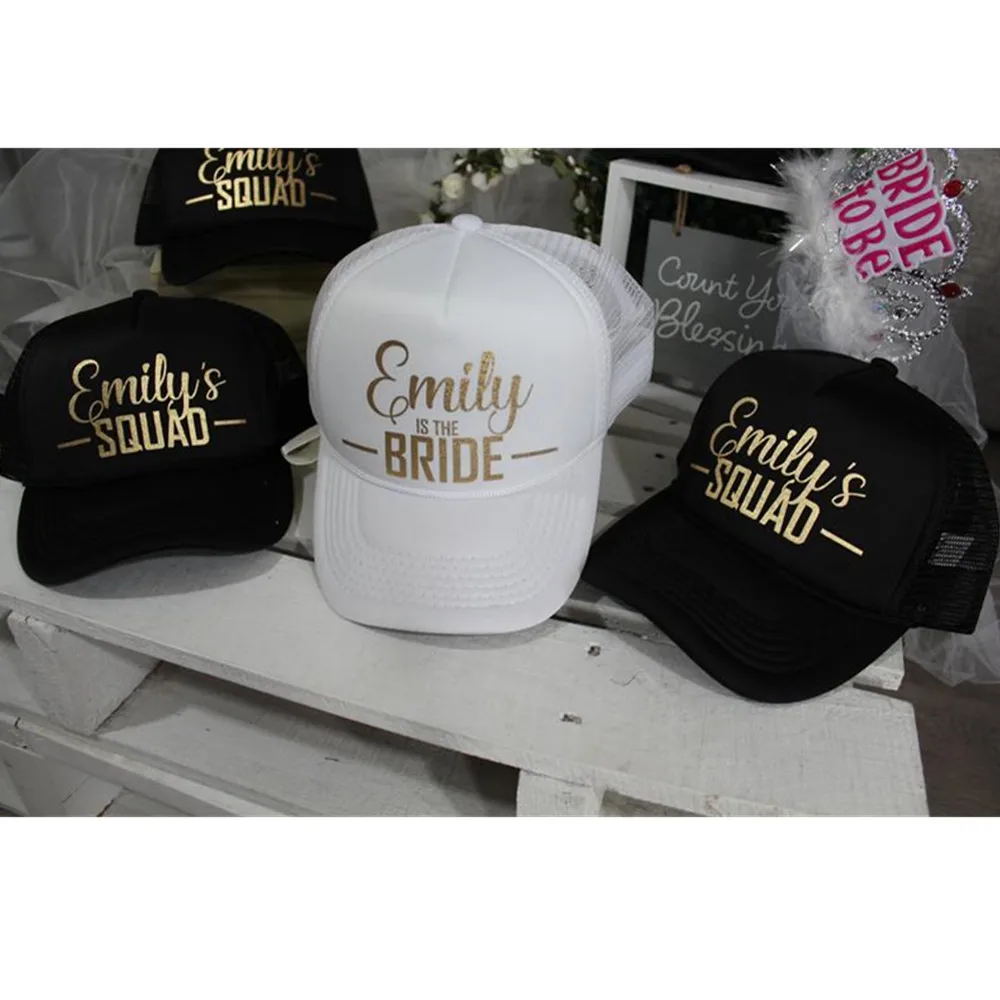 Заказное имя золотой отряд &quotневеста&quot бейсболка День Рождения вечерние Snapback