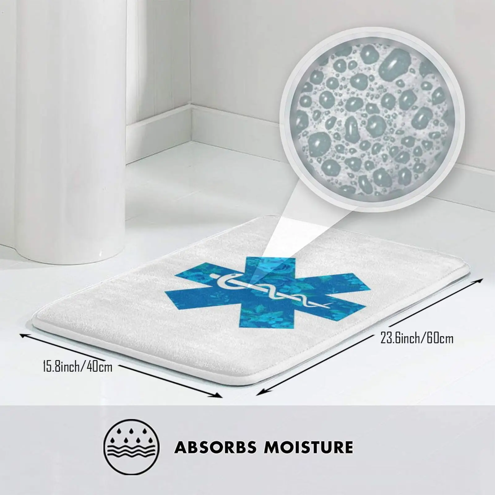 Коврик-ковер Emt противоскользящие напольные коврики для спальни с цветочным