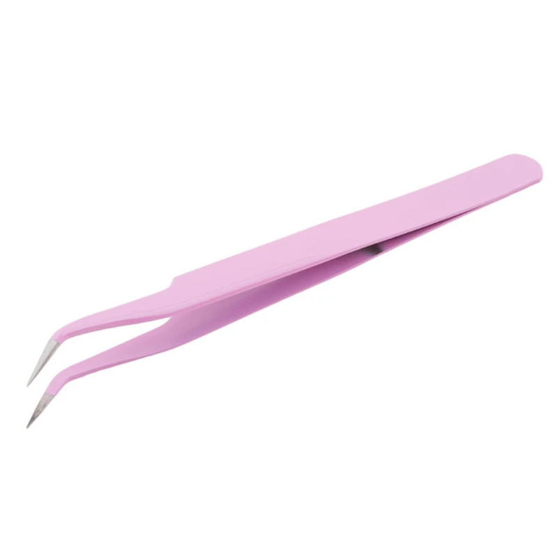

1PC High Quality Eyelash Extension Application Tool Professional Curved Straight Tweezers Beauty Eyelashes Styling Tool
