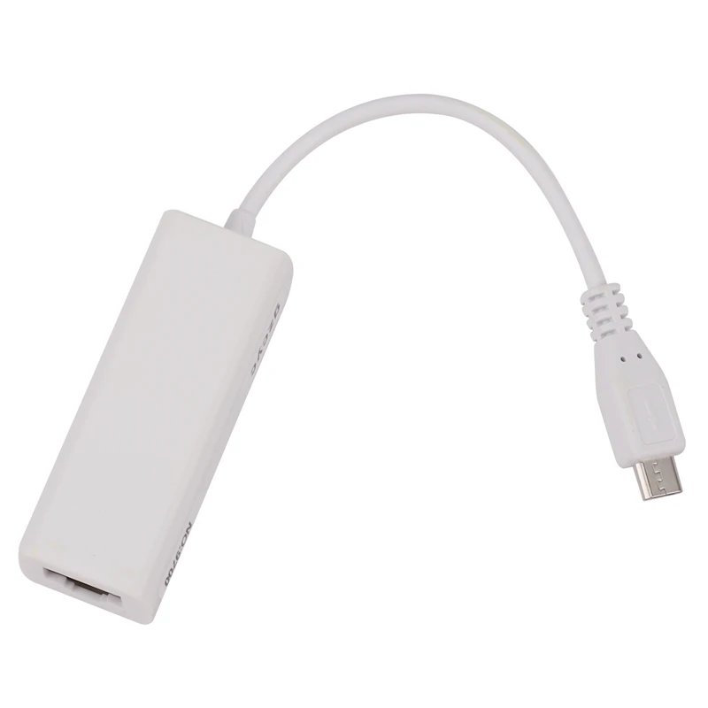 

Micro-USB 2.0 5P to RJ45 Network Lan Ethernet Adapter Converter Lead for Tablet