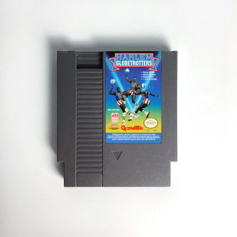 

Harlem Globetrotters Game Cartridge For NES Console 72 Pins