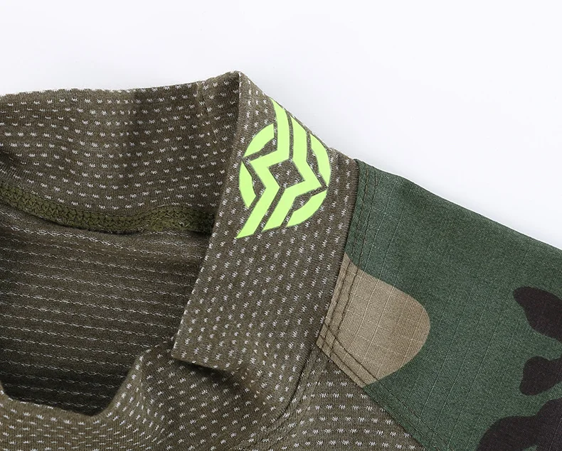 Уличная тренировочная Военная камуфляжная тактическая рубашка с рукавом летние