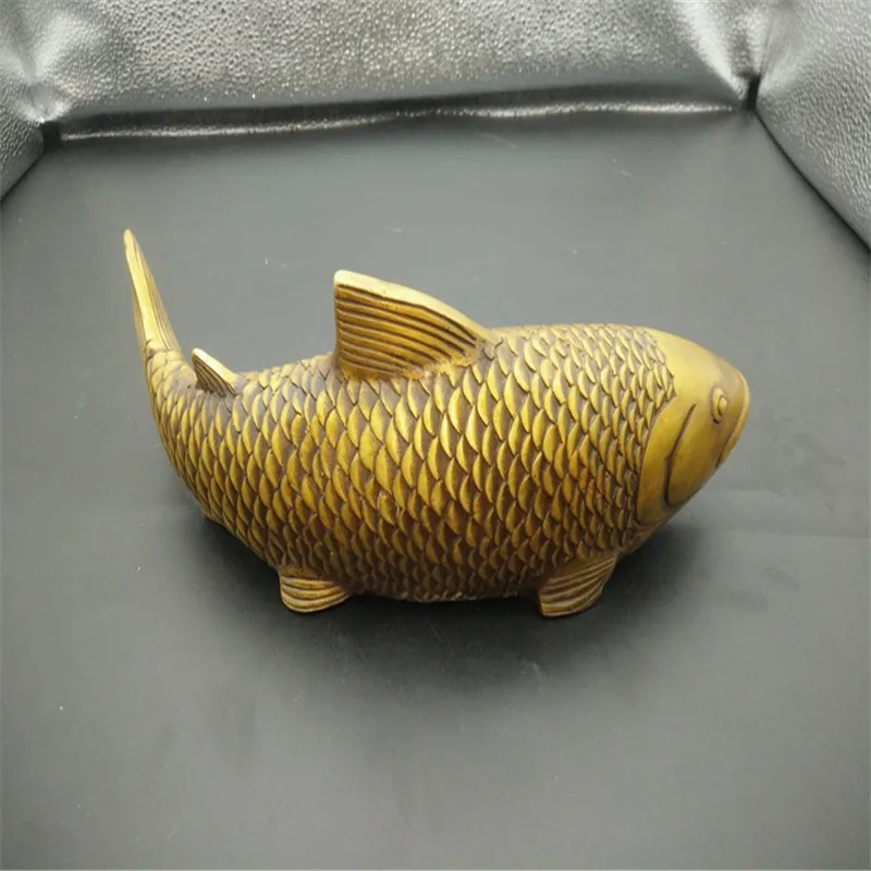CHINEA FOLK Collection old Mascot Copper Fish Carp Fengshui Ware | Дом и сад