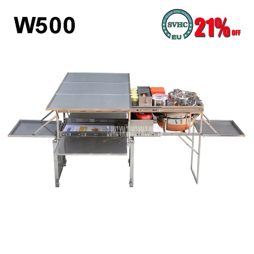

Складная кухонная газовая плита W500, на 2-5 человек, из нержавеющей стали, для приготовления пищи, походов, отдыха на открытом воздухе