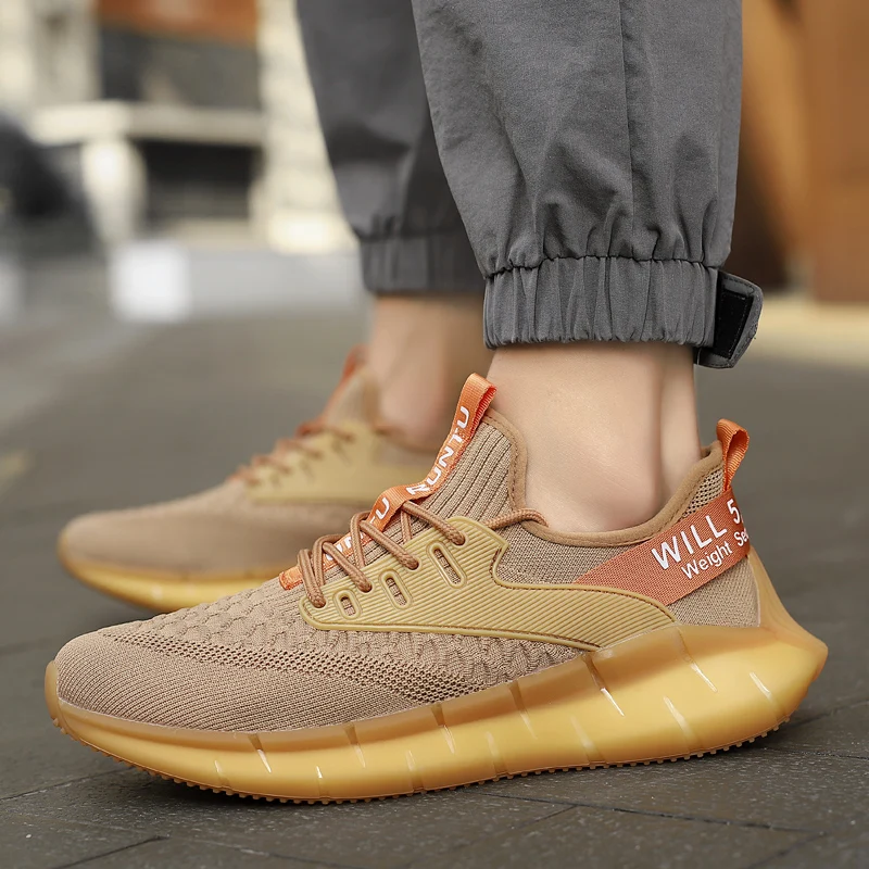 

2020 Fashion Light Men Running Shoes Comfortable Breathable Mesh Sneakers Casual Cushioning Wear-resistant Jogging Sport Shoes