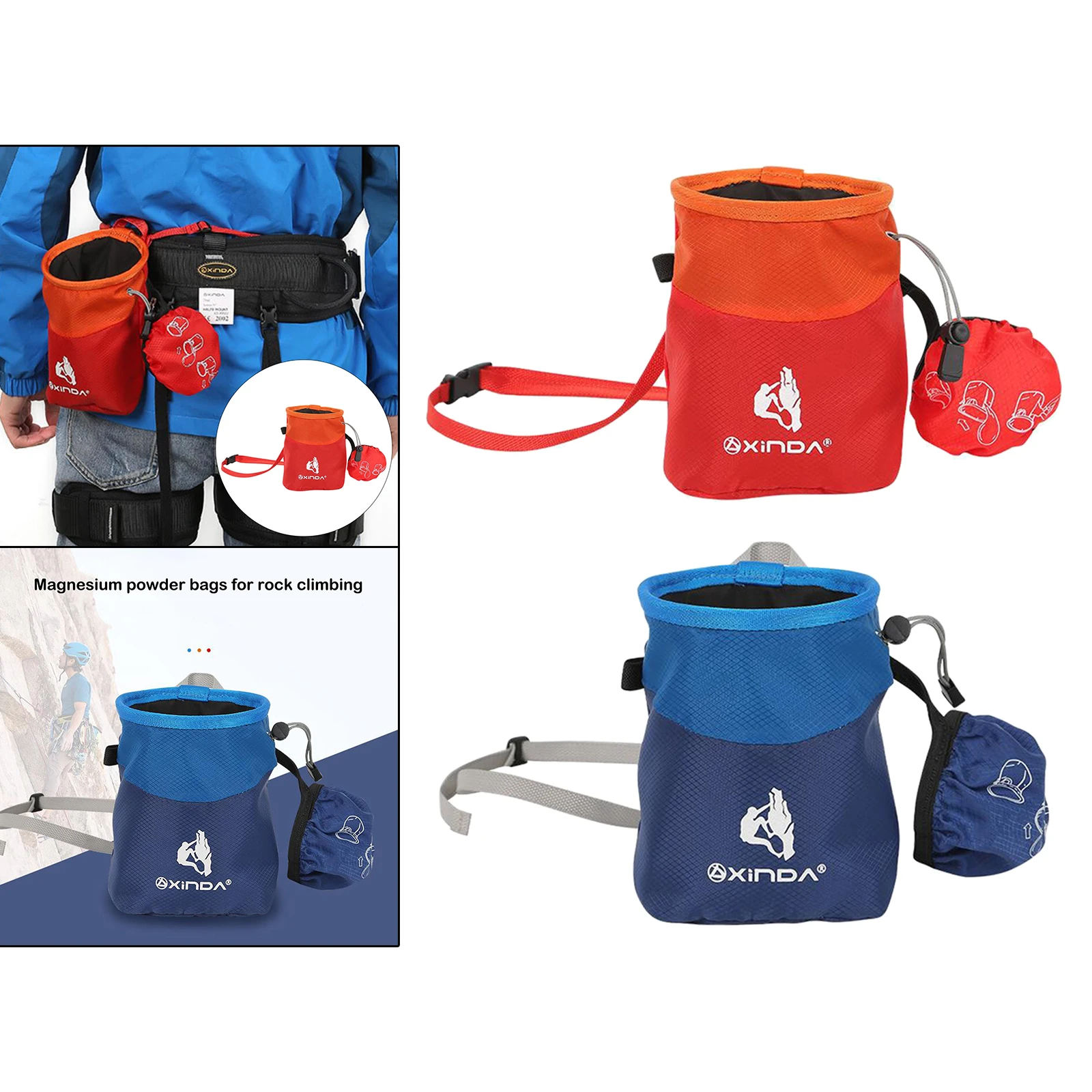 

Rock Climbing Chalk Bag for Rock Climbing Weight Lifting Gymnastics