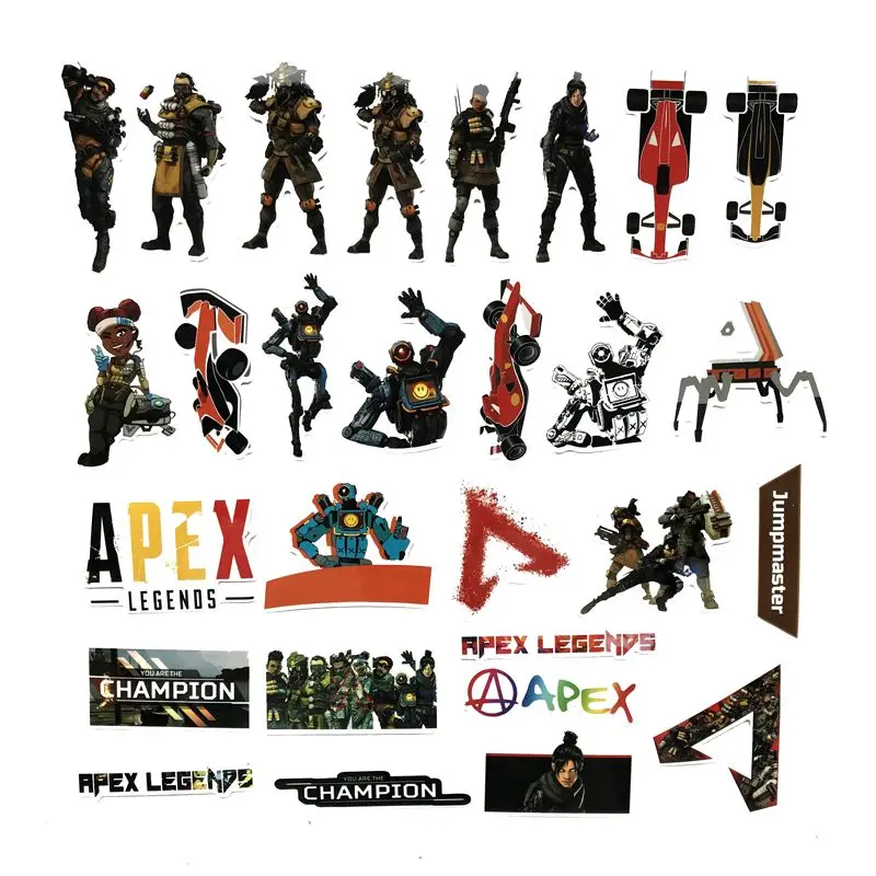 TD ZW 68 шт./лот наклейки Apex Legends для сноуборда ноутбука багажа автомобиля