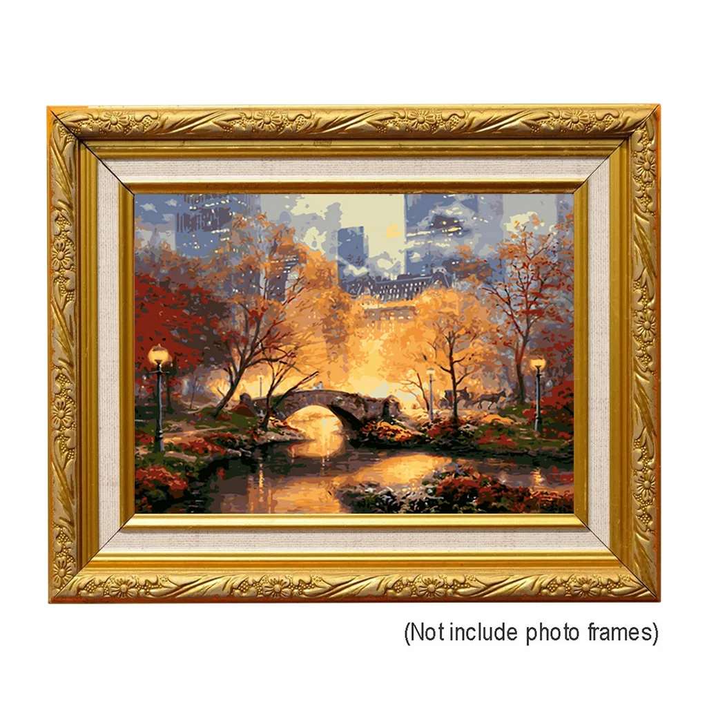 

1 Set Paint by Numbers Kit DIY Oil Painting Without Frame For Home Decoration Manhattan 40 x 50cm