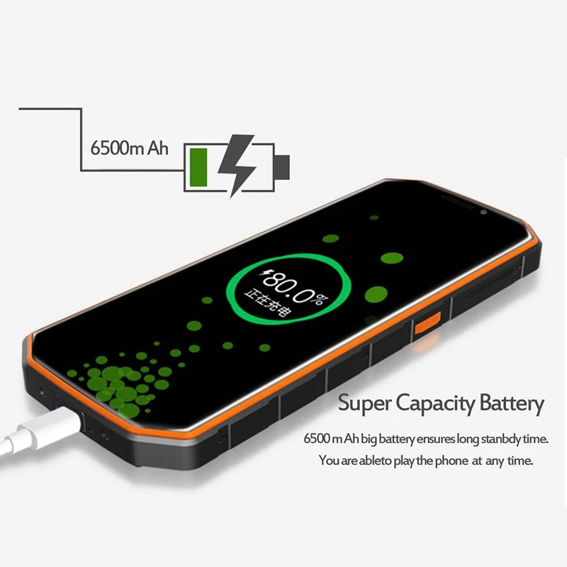 Смартфон Guophone Xp9800, 5,5 дюймов, 6500 мА/ч, водонепроницаемый, Ip68, Mtk6739, четыре ядра, 2 Гб Ram, 16 ГБ Rom, Android 8,1, 4G Lte, мобильный телефон