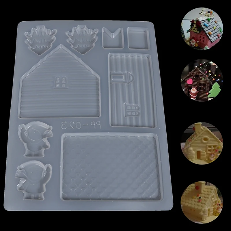 Модные забавные сделай сам Торт Шоколад Рождественский домик форма для конфет