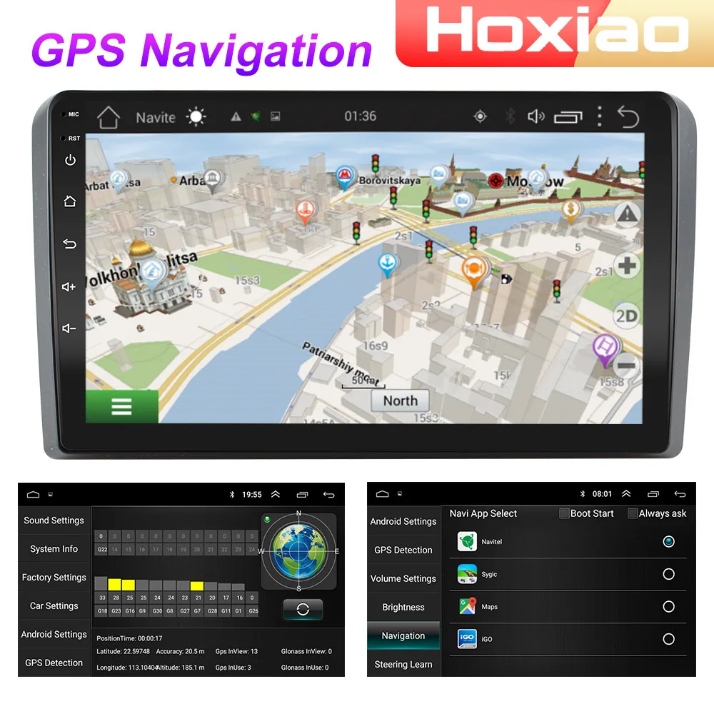 Автомагнитола 2DIN 4G Android мультимедийный видеоплеер для Audi A3 2003 2004 2005 2006 2007 2008 2009 2010