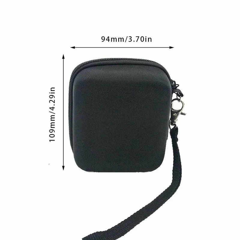 

Portable Wireless Speaker Case Bag for JBL GO2 with Mesh Pocket for Charger Strap with Zipper Holding Hands Box 109*94*51mm EVA