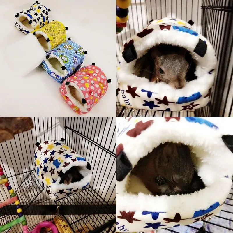 Подвесное плюшевое Птичье гнездо птичья пещера клетка крысы хомяк домик