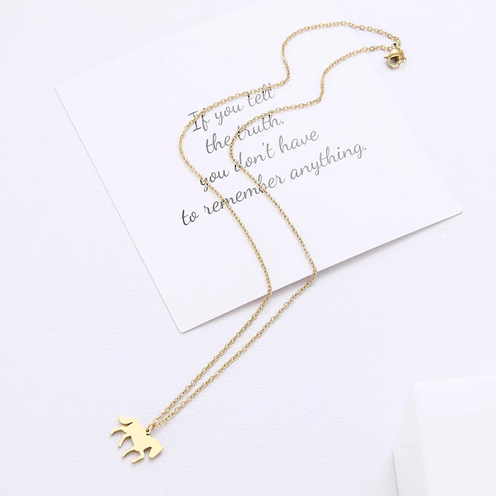 Ожерелье DOTIFI из нержавеющей стали с подвеской в виде лошади