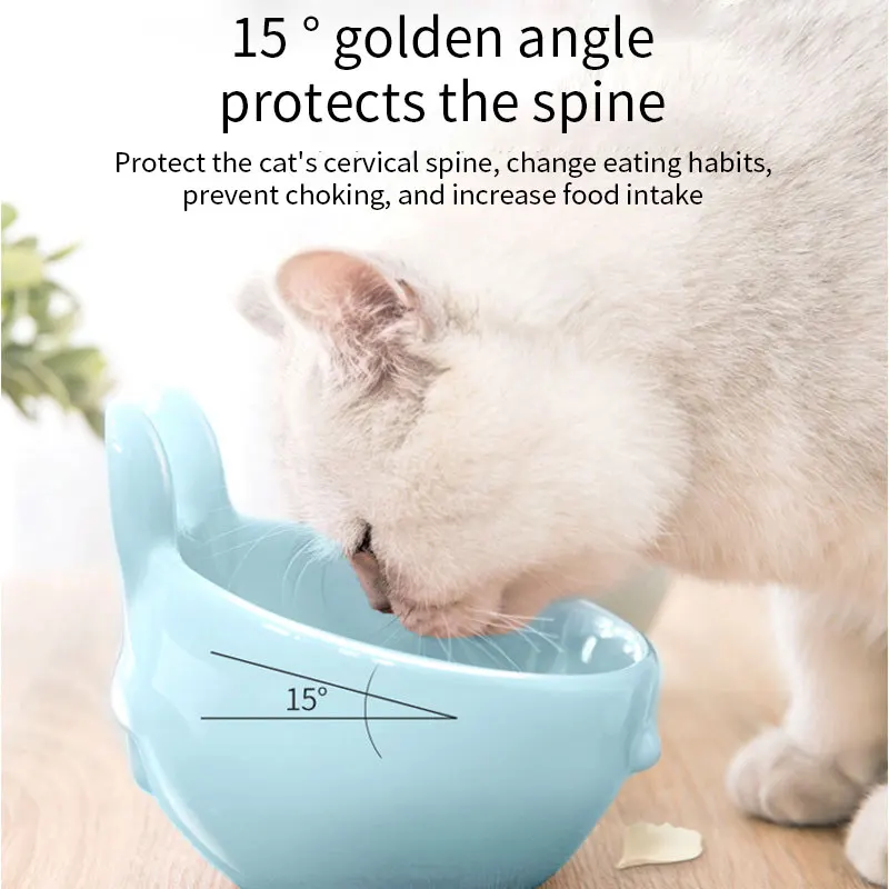 Petshy керамическая миска для домашних животных с изображением кошачьей мордочки